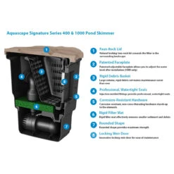 Aquascape Signature Series Pond Skimmers -Accessories || Solar Shop aquascape signature series pond skimmer 400 features 1000 09421.1646319034