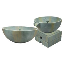 Aquascape Spillway Bowl And Basin Landscape Fountain Kit -Accessories || Solar Shop aquascape spillway bowls stand 1000 79991.1665412439