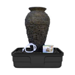 Aquascape Stacked Slate Urn Landscape Fountain Kits -Accessories || Solar Shop aquascape stacked slate urn fountain kit medium 1000 28367.1666639560