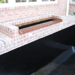 Pond Armor Pond Shield Non-Toxic Epoxy Pond Liner 1.5 Quarts -Accessories || Solar Shop black epoxy over brick 1000 16766.1643670162