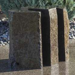 Split Polished Basalt Fountain Kit 9 Split Polished Basalt Fountain Kit -Accessories || Solar Shop triple split 3 piece no water 1000 36735.1643678785