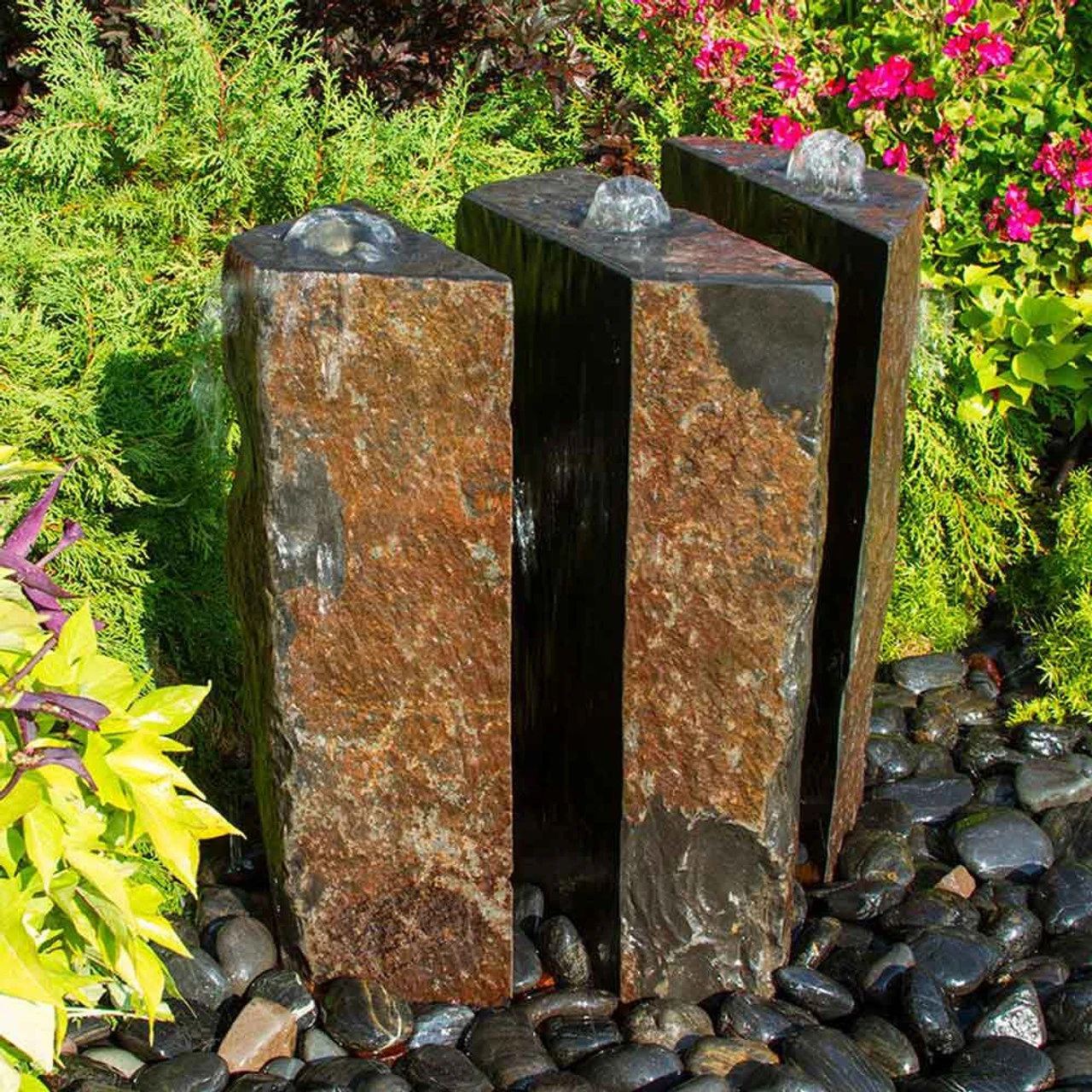 Split Polished Basalt Fountain Kit 4 Split Polished Basalt Fountain Kit - Image 2